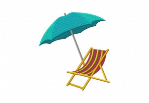 Beach Chair and Umbrella 5_5 Inch