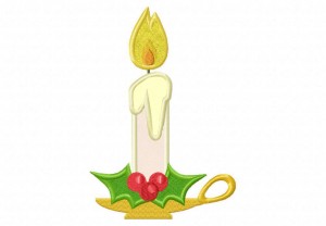 Festive-Christmas-candle-Applique-5x7