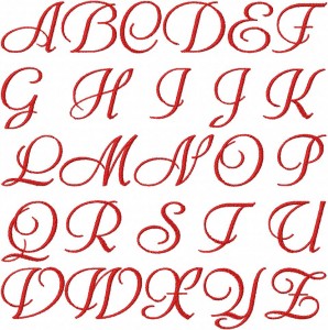 Kleukens Kursiv Embroidery Font Instant Download PES format