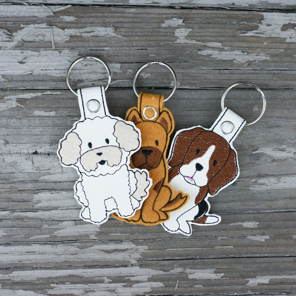 Key Fobs from the 70 Dog Designs Collection!