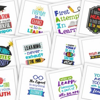 School Quotes Embroidery Design Pack – Only $2.99! – Embroidery Super Deal