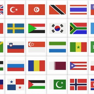 100 World Flags Embroidery Designs Pack – Embroidery Super Deal