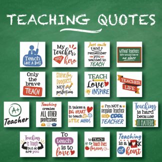 17 Teaching Quotes Embroidery Design Pack – Embroidery Super Deal