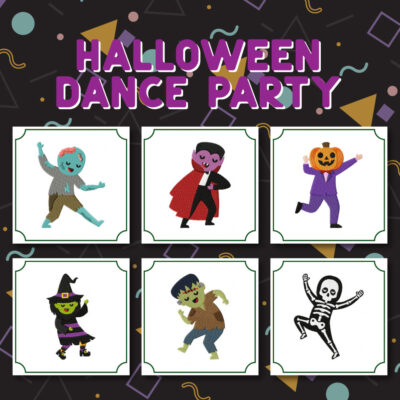Halloween Week Day 1 - Monster Dance Party Embroidery Design Pack