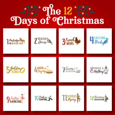 Christmas Week Day 5 - 12 Days Of Christmas Embroidery Design Pack
