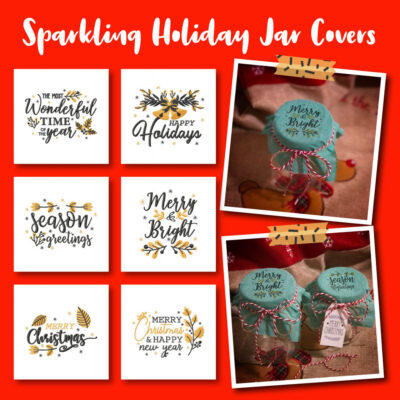 A Sparkling Holiday Jar Covers Embroidery Design Pack