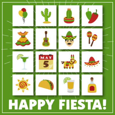 16 Happy Fiesta! Embroidery Design Pack