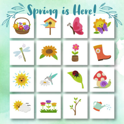 16 Spring Is Here Embroidery Design Pack