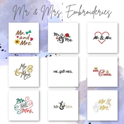 27 Mr. & Mrs. Embroideries Stitched Embroidery Design Pack