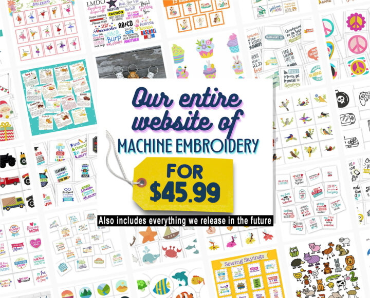 Download Our Entire Website for $45.99! Includes Future Embroidery Designs!!