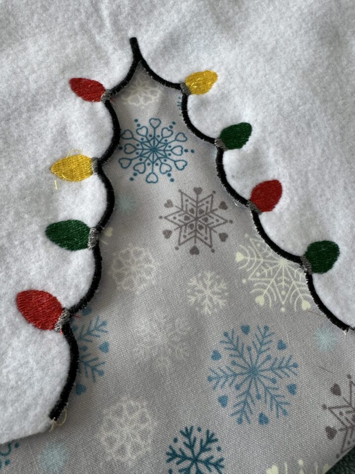 Split Christmas Appliqué Embroidery Designs 5 Designs Included - Image 4